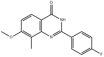 2-(4-Fluorophenyl)-7-methoxy-8-methylquinazolin-4(3H)-one Structure