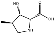 (2R,3S,4R)-3-Hydroxy-4-methylpyrrolidine-2-carboxylic acid Structure