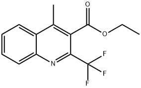 Ethyl 4-methyl-2-(trifluoromethyl)quinoline-3-carboxylate Structure