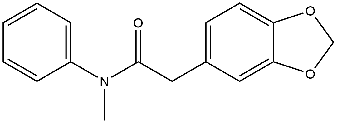 N-Methyl-N-phenyl-1,3-benzodioxole-5-acetamide Structure