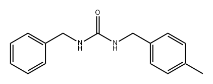 Urea, N-[(4-methylphenyl)methyl]-N'-(phenylmethyl)- Structure
