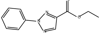 2H-1,2,3-Triazole-4-carboxylic acid, 2-phenyl-, ethyl ester Structure