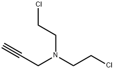 2-Propyn-1-amine, N,N-bis(2-chloroethyl)- Structure