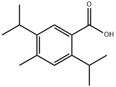 Benzoic acid, 4-methyl-2,5-bis(1-methylethyl)- Structure
