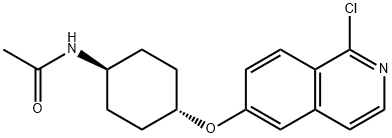 N-(Trans-4-((1-chloroisoquinolin-6-yl)oxy)cyclohexyl)acetamide 구조식 이미지