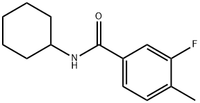 N-cyclohexyl-3-fluoro-4-methylbenzamide Structure