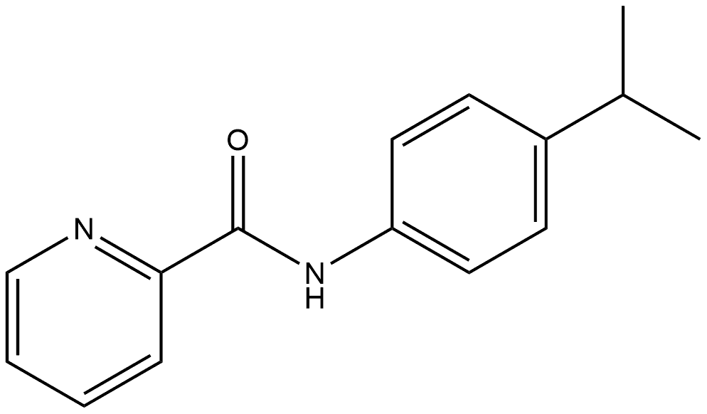 N-[4-(1-Methylethyl)phenyl]-2-pyridinecarboxamide Structure