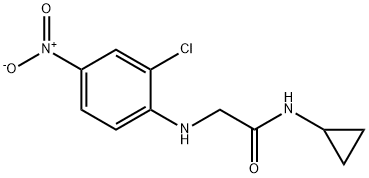 Acetamide, 2-[(2-chloro-4-nitrophenyl)amino]-N-cyclopropyl- Structure