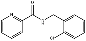 2-Pyridinecarboxamide, N-[(2-chlorophenyl)methyl]- Structure