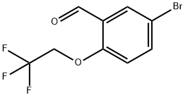 Benzaldehyde, 5-bromo-2-(2,2,2-trifluoroethoxy)- Structure