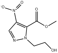 1H-Pyrazole-5-carboxylic acid, 1-(2-hydroxyethyl)-4-nitro-, methyl ester Structure