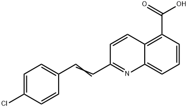 2-(4-Chlorostyryl)quinoline-5-carboxylic acid Structure