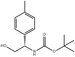 tert-butyl N-[(1S)-2-hydroxy-1-(4-methylphenyl)ethyl]carbamate 구조식 이미지