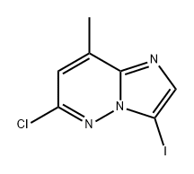 Imidazo[1,2-b]pyridazine, 6-chloro-3-iodo-8-methyl- Structure