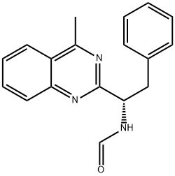 (S)-N-(1-(4-Methylquinazolin-2-yl)-2-phenylethyl)formamide Structure