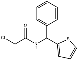 2-chloro-N-[phenyl(thiophen-2-yl)methyl]acetamide 구조식 이미지