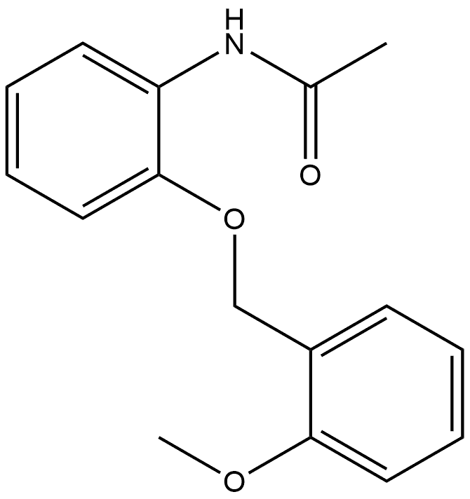 N-[2-[(2-Methoxyphenyl)methoxy]phenyl]acetamide Structure