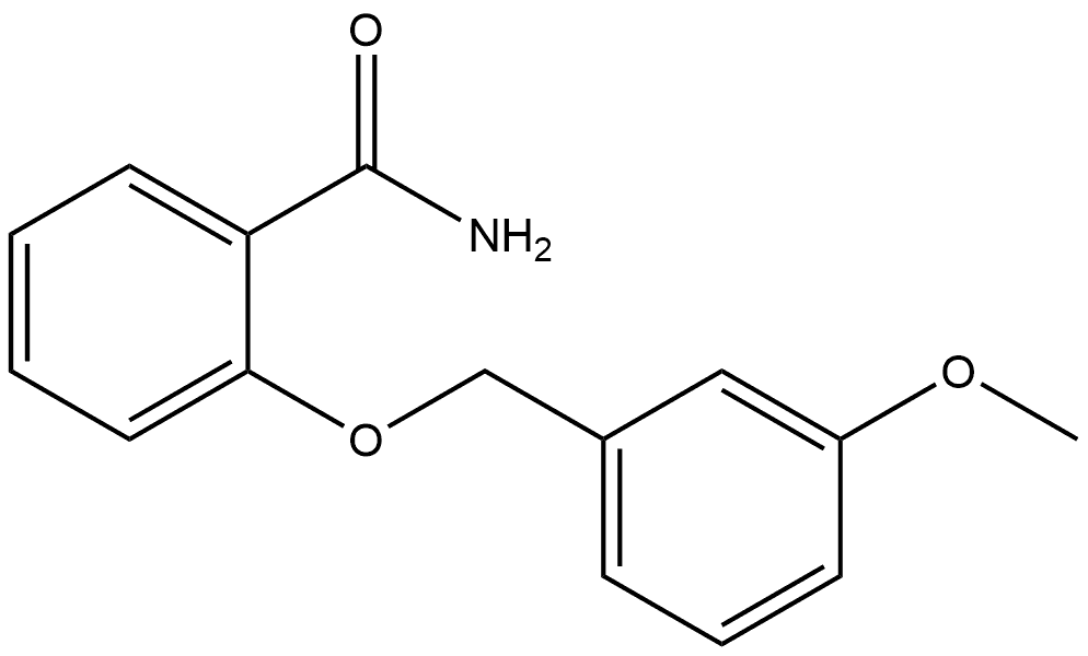 2-[(3-Methoxyphenyl)methoxy]benzamide Structure