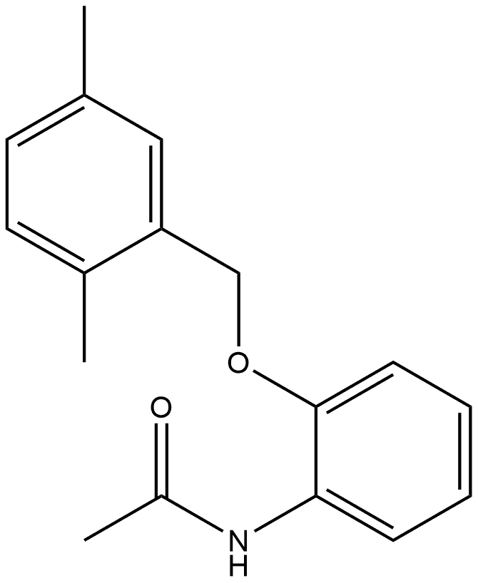 N-[2-[(2,5-Dimethylphenyl)methoxy]phenyl]acetamide Structure