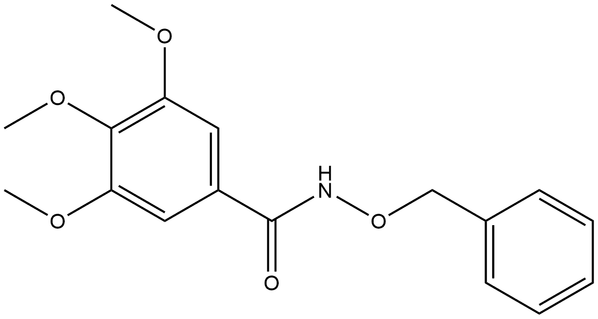 3,4,5-Trimethoxy-N-(phenylmethoxy)benzamide Structure