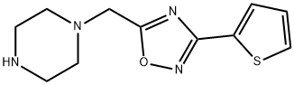 Piperazine, 1-[[3-(2-thienyl)-1,2,4-oxadiazol-5-yl]methyl]- Structure