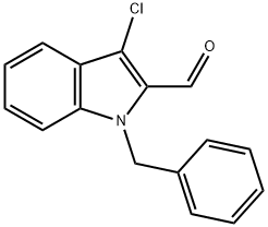 1-benzyl-3-chloro-1H-indole-2-carbaldehyde Structure