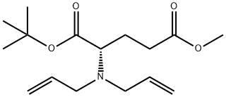 L-Glutamic acid, N,N-di-2-propen-1-yl-, 1-(1,1-dimethylethyl) 5-methyl ester Structure