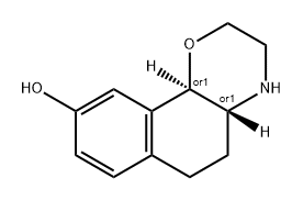 2H-Naphth[1,2-b]-1,4-oxazin-9-ol, 3,4,4a,5,6,10b-hexahydro-, (4aR,10bR)-rel- Structure