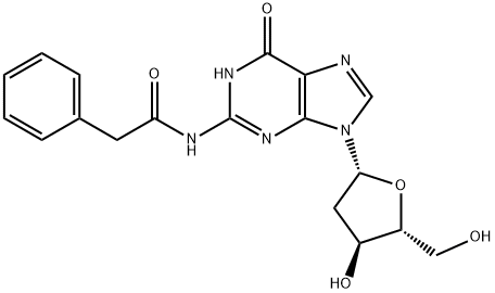 N-(9-((2R,4S,5R)-4-Hydroxy-5-(hydroxymethyl)tetrahydrofuran-2-yl)-6-oxo-6,9-dihydro-1H-purin-2-yl)-2-phenylacetamide Structure