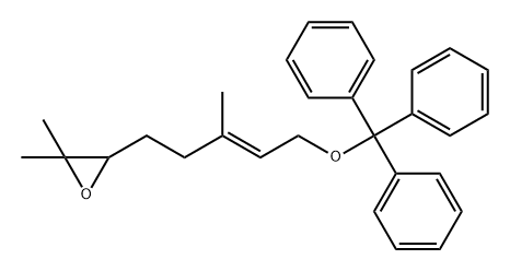 Oxirane, 2,2-dimethyl-3-[3-methyl-5-(triphenylmethoxy)-3-pentenyl]-, (E)- (9CI) Structure