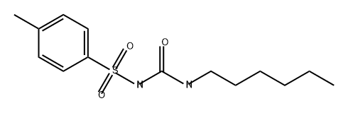 Benzenesulfonamide, N-[(hexylamino)carbonyl]-4-methyl- Structure