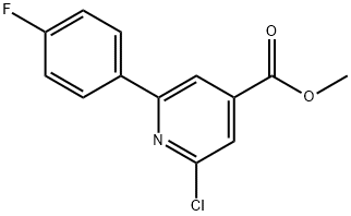 4-Pyridinecarboxylic acid, 2-chloro-6-(4-fluorophenyl)-, methyl ester Structure