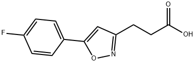 JR-6938, 3-(5-(4-fluorophenyl)isoxazol-3-yl)propanoic acid 구조식 이미지
