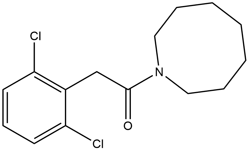 2-(2,6-Dichlorophenyl)-1-(hexahydro-1(2H)-azocinyl)ethanone Structure