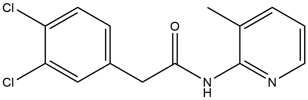 3,4-Dichloro-N-(3-methyl-2-pyridinyl)benzeneacetamide Structure