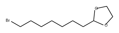 1,3-Dioxolane, 2-(7-bromoheptyl)- Structure