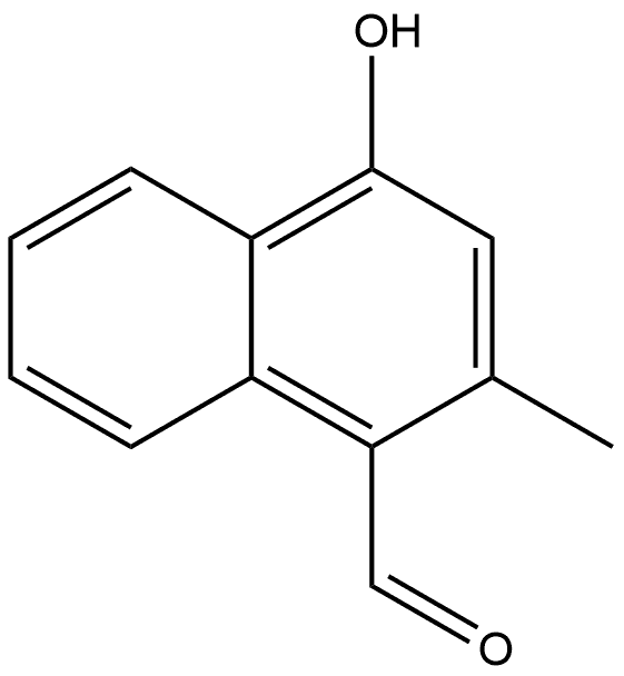 4-Hydroxy-2-methyl-1-naphthalenecarboxaldehyde Structure