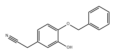 Benzeneacetonitrile, 3-hydroxy-4-(phenylmethoxy)- 구조식 이미지