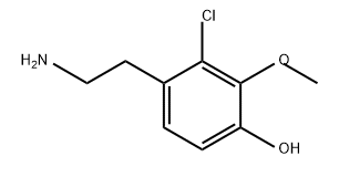 Phenol, 4-(2-aminoethyl)-3-chloro-2-methoxy- Structure