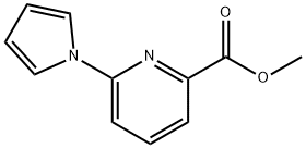 2-Pyridinecarboxylic acid, 6-(1H-pyrrol-1-yl)-, methyl ester Structure