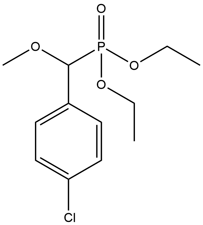 Phosphonic acid, P-[(4-chlorophenyl)methoxymethyl]-, diethyl ester Structure