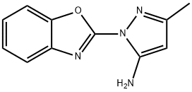 1-(1,3-benzoxazol-2-yl)-3-methyl-1H-pyrazol-5-amine Structure