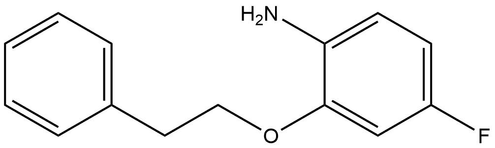 Benzenamine, 4-fluoro-2-(2-phenylethoxy)- Structure