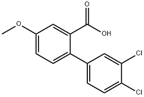 2-(3,4-Dichlorophenyl)-5-methoxybenzoic acid Structure