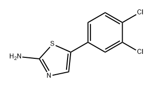 2-Thiazolamine, 5-(3,4-dichlorophenyl)- 구조식 이미지