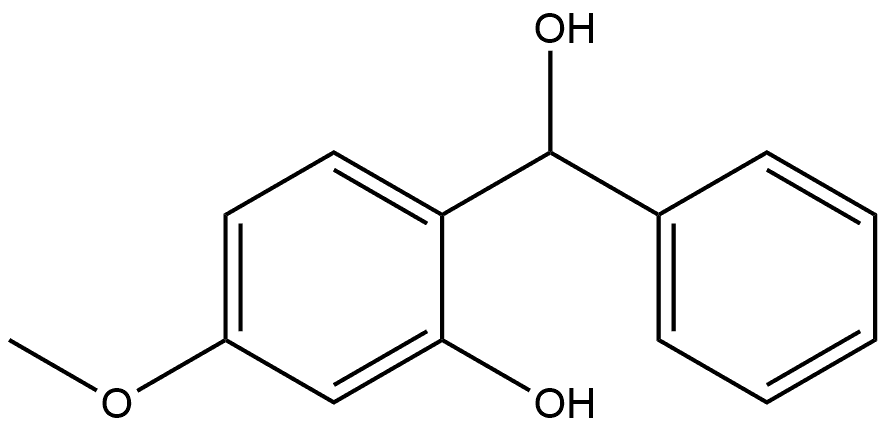 Benzenemethanol, 2-hydroxy-4-methoxy-α-phenyl- 구조식 이미지