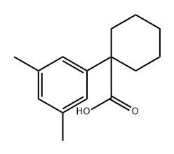 1-(3,5-Dimethylphenyl)cyclohexane-1-carboxylic acid Structure