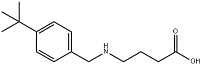 4-{[(4-Tert-butylphenyl)methyl]amino}butanoic acid Structure