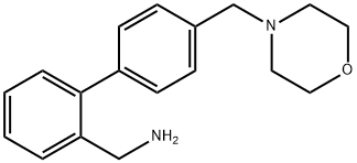 [1,1'-Biphenyl]-2-methanamine, 4'-(4-morpholinylmethyl)- Structure