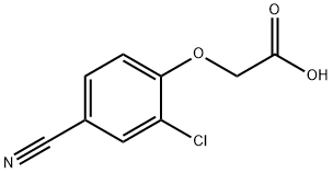 Acetic acid, 2-(2-chloro-4-cyanophenoxy)- Structure